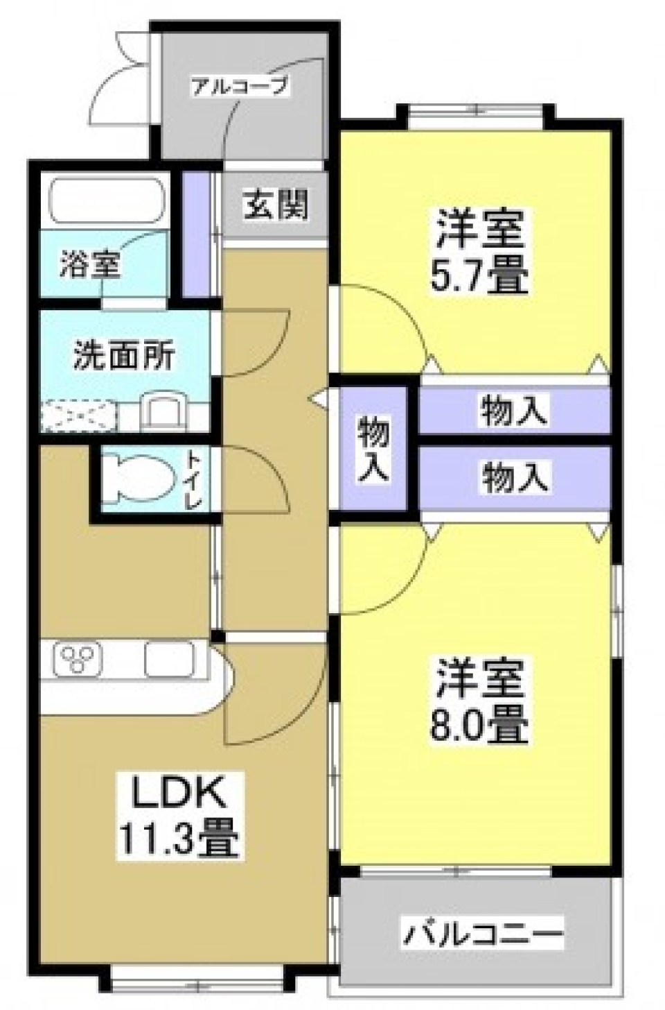 INDIVIDUAL PATTERN YAKUSHIの間取り図