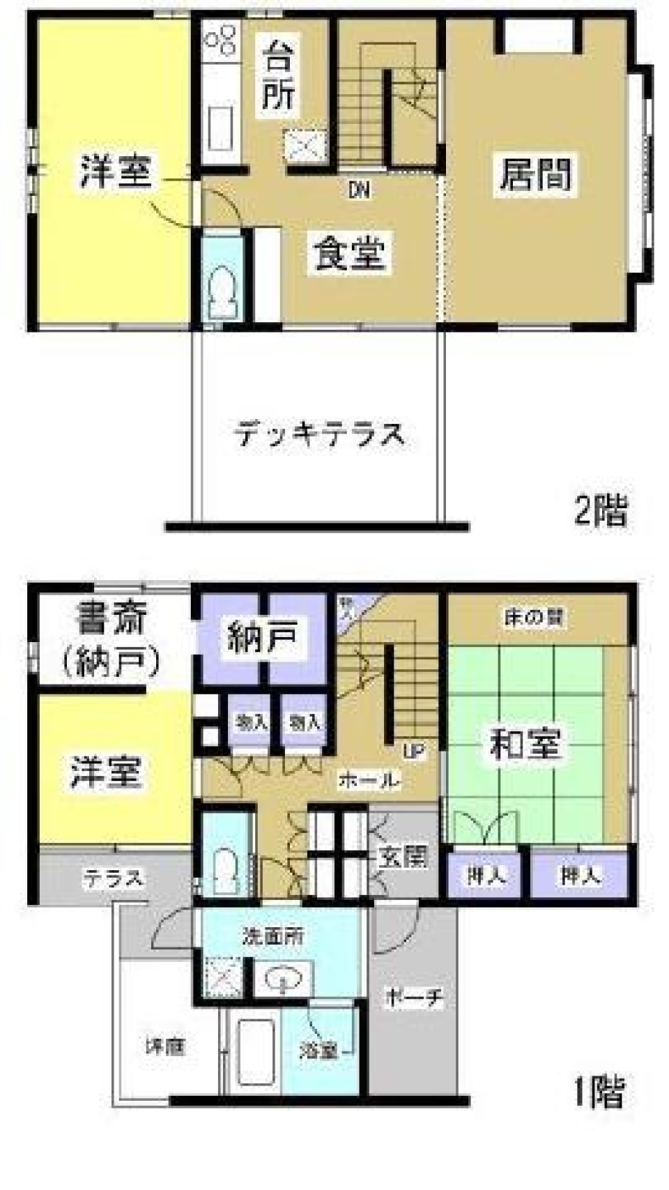 空に近いデッキテラスで音楽を。の間取り図