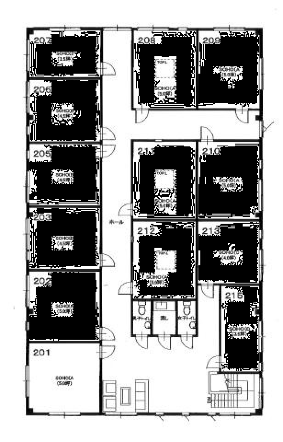 【事業用賃貸】1部屋から事業スタートの間取り図