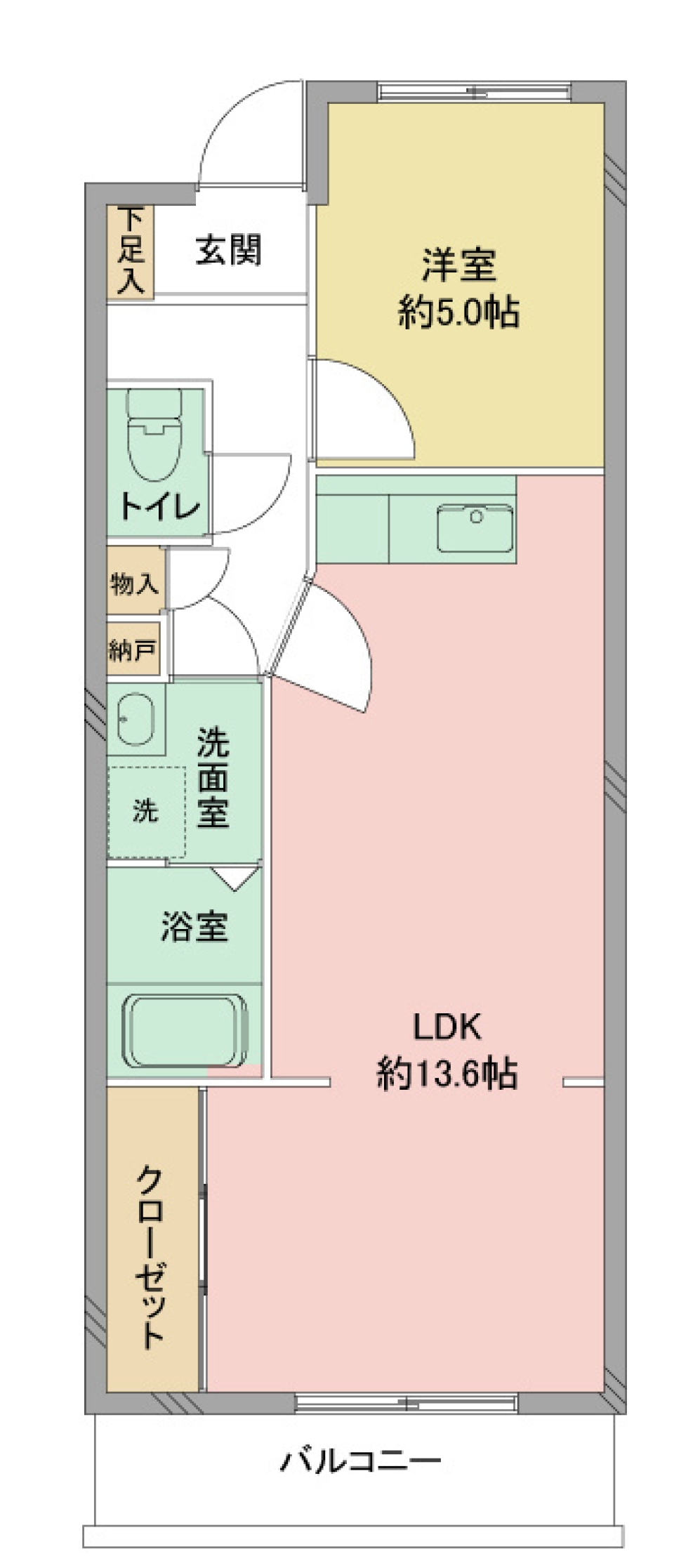 「オトコがイキル部屋」。の間取り図