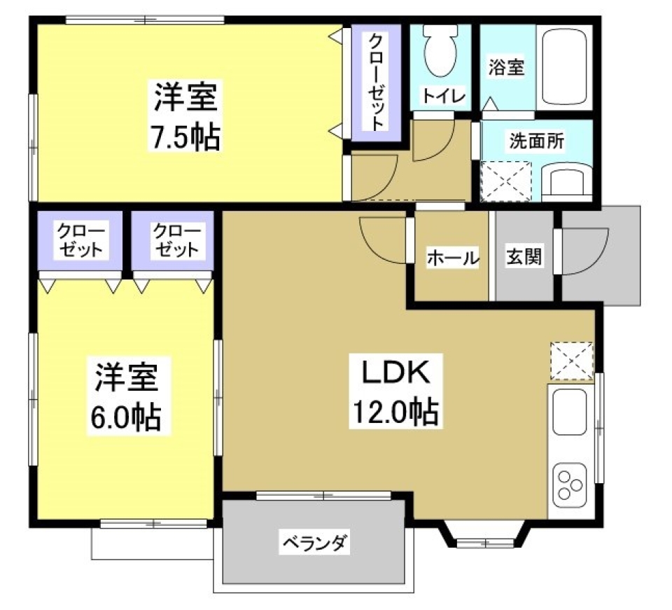 子育てを楽しむ「平屋住宅」。の間取り図