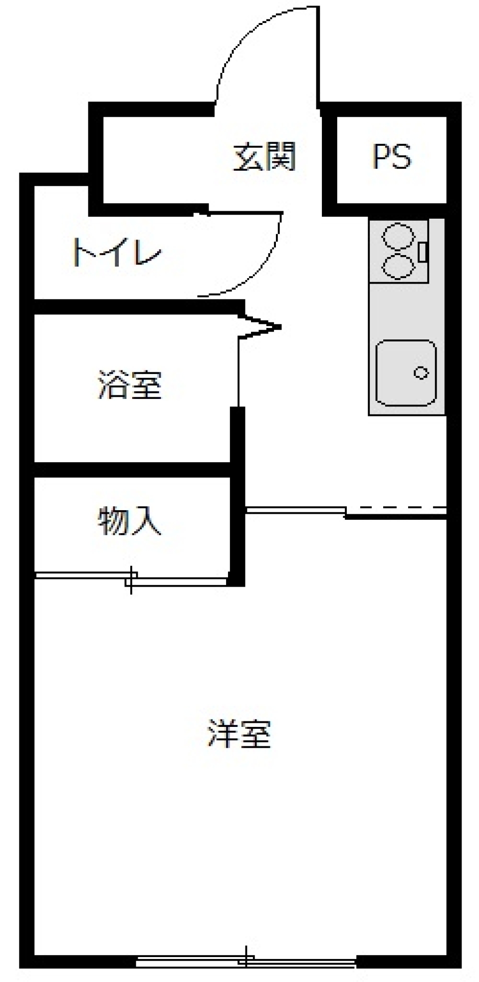 壁のどこにでも、大好きな小物をデコレーション！の間取り図