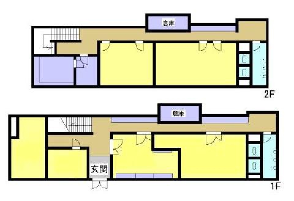 【事業用賃貸事務所】蔦に覆われしレトロ。の間取り図