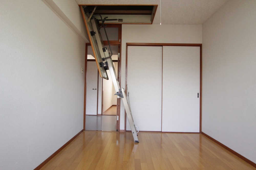 そしてこの部屋から屋根裏へ・・・