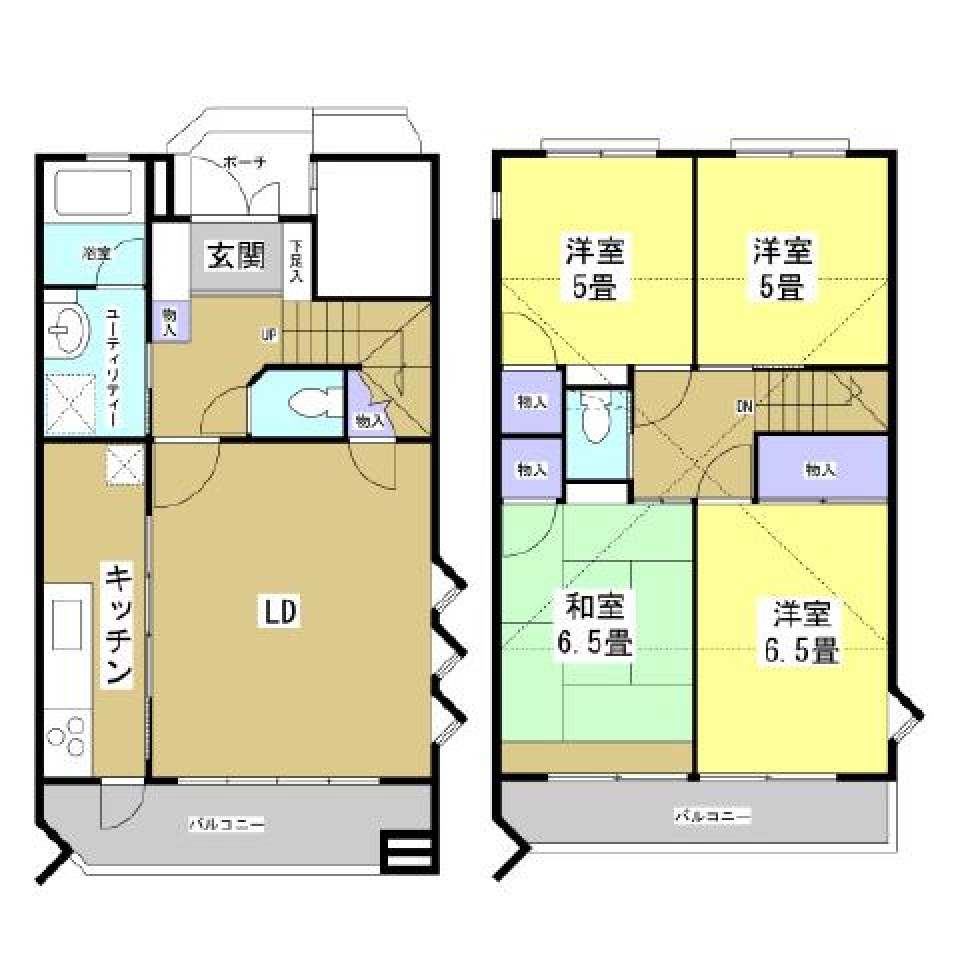 誇り高き湖畔のマンション。の間取り図