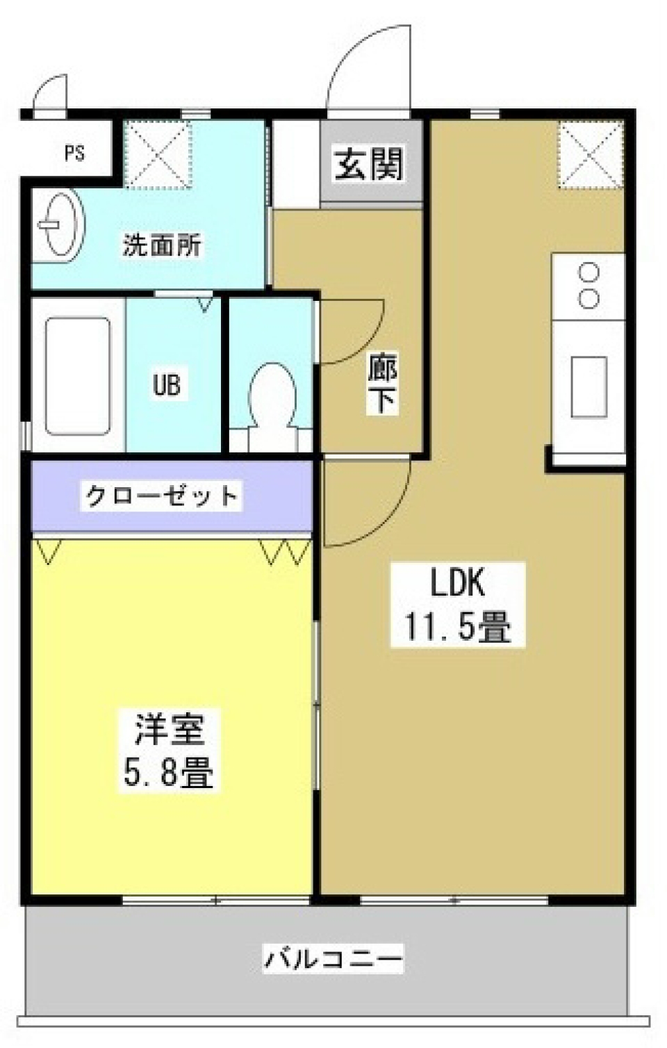 VITAMIN ORANGEの間取り図