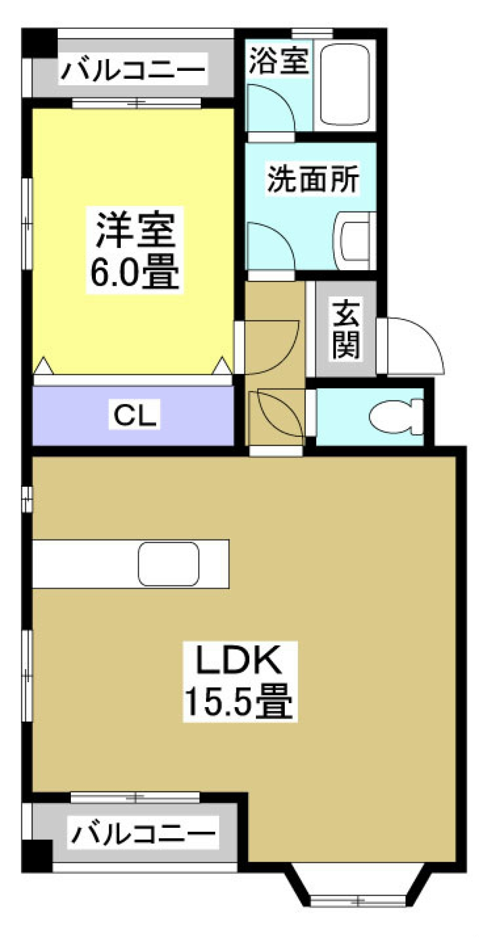 CHIC BROWN STYLE。の間取り図