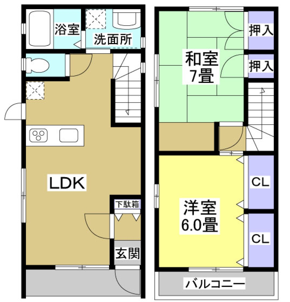 NATURE GREEN。の間取り図