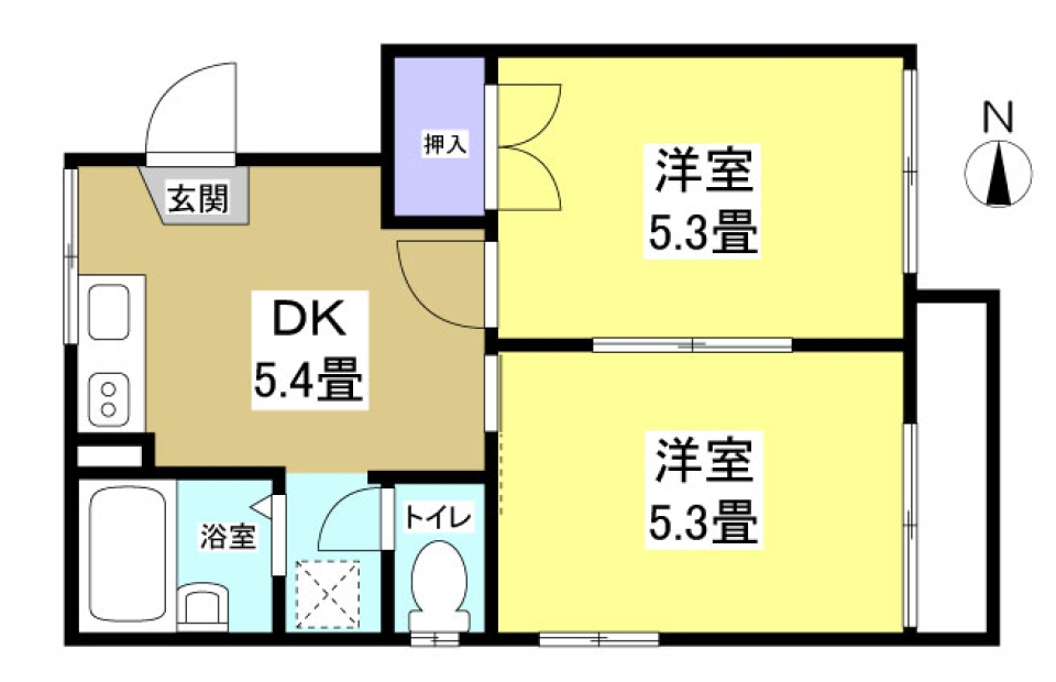 CHIC BROWN。の間取り図