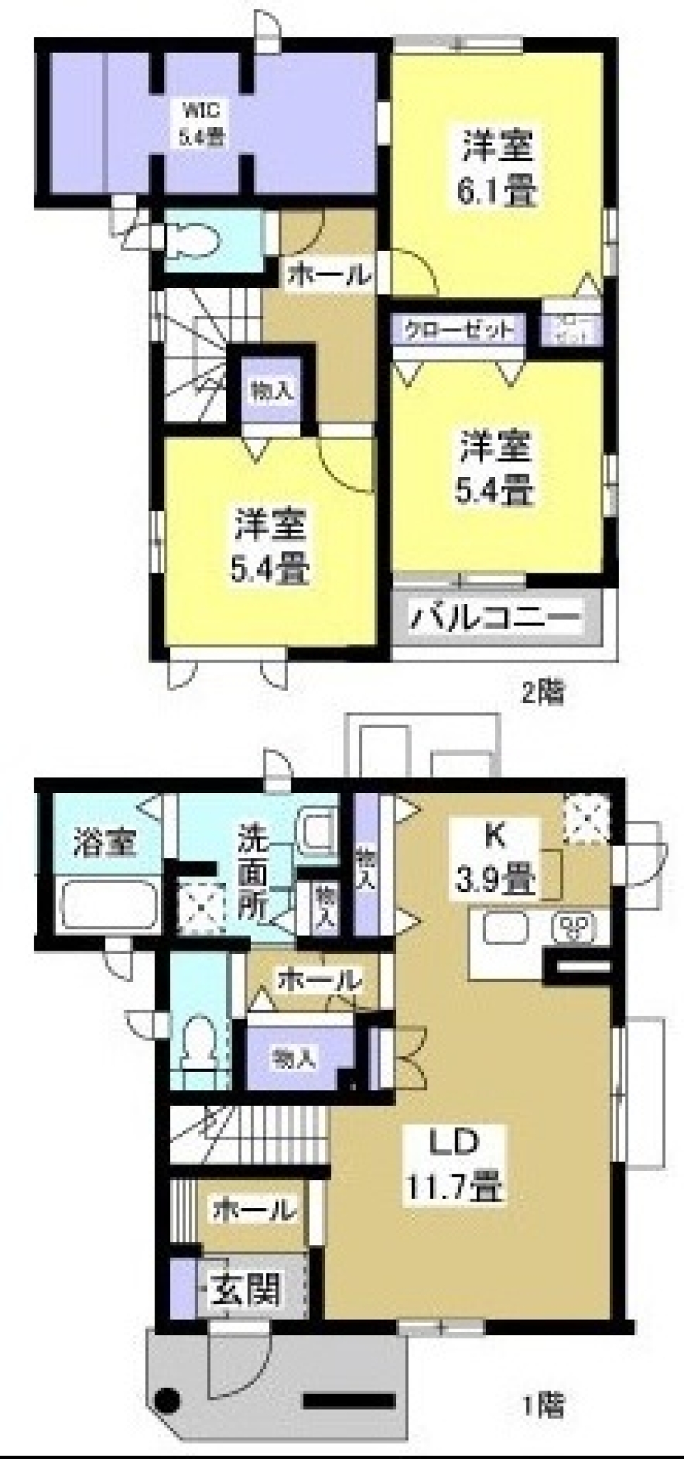 戸建×公園近＝わいわい家族オススメの間取り図