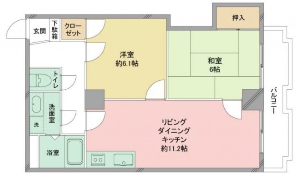 ゆったり、のんびり、飛行機との間取り図