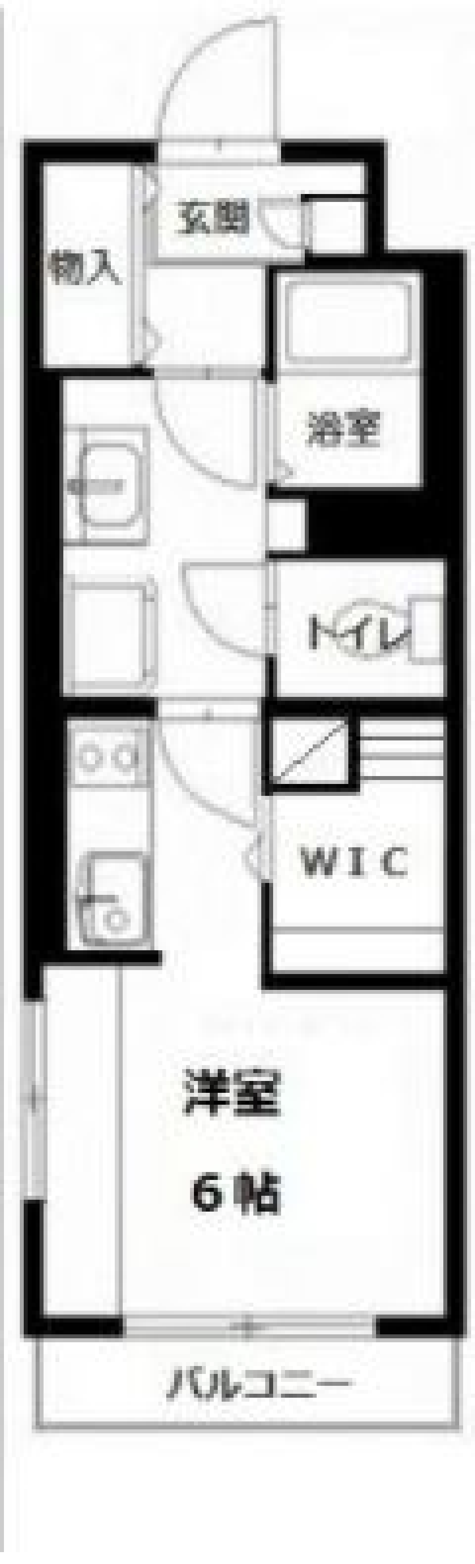 狭い空間の活かし方の間取り図