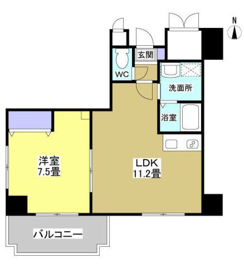 INDIVIDUAL PATTERN MOTOUOCHOの間取り図