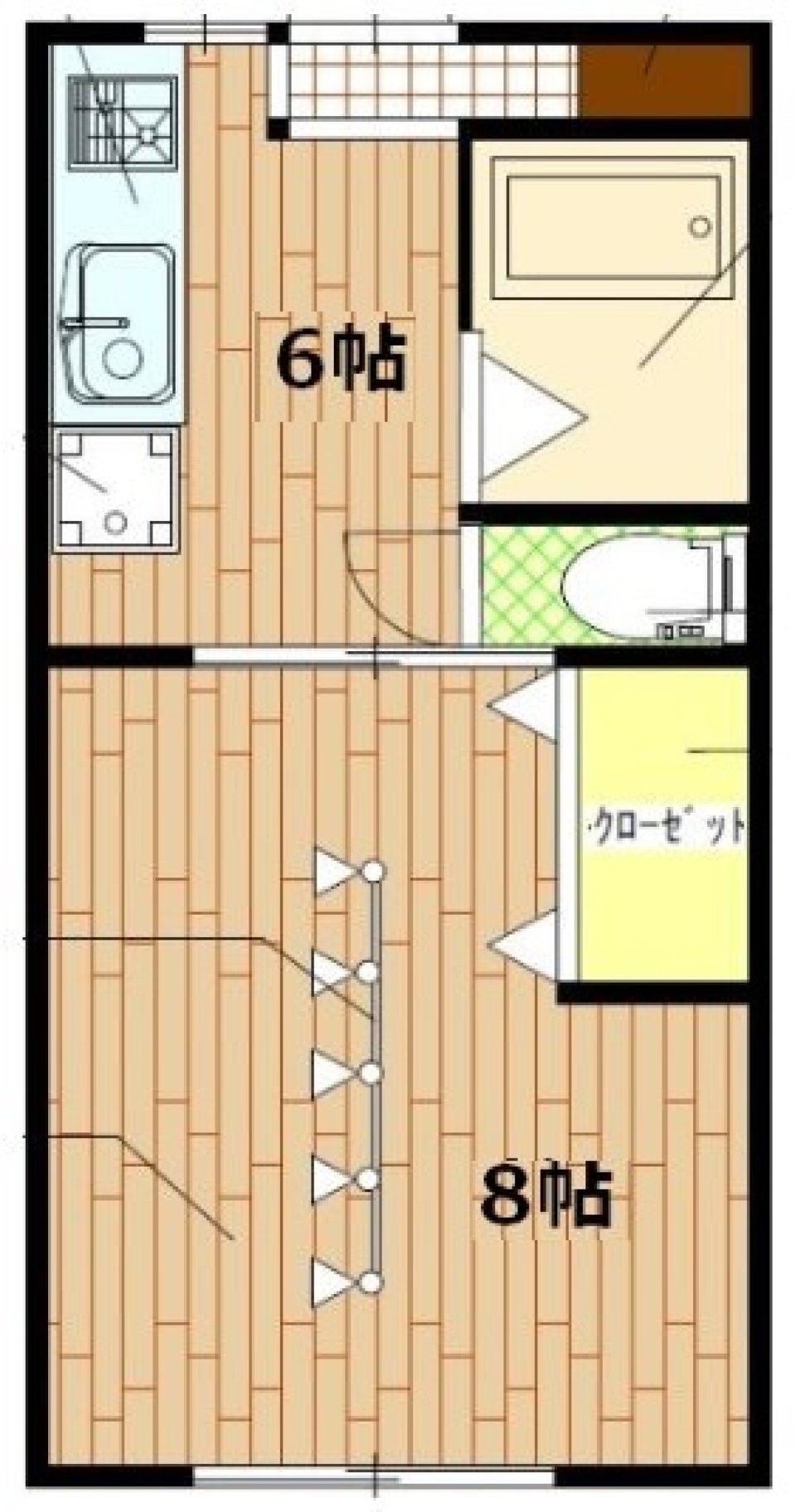 SUNSHINE YELLOW TAKAOKAEASTの間取り図