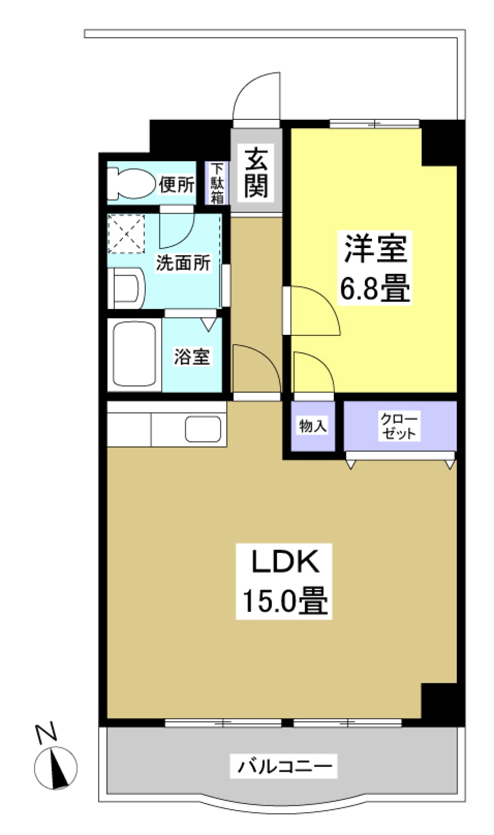 COMBINATION LIFE TENNOUの間取り図