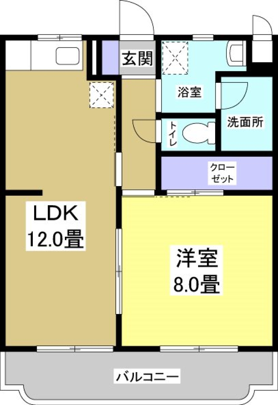 笑う門には福きたるBrownの間取り図