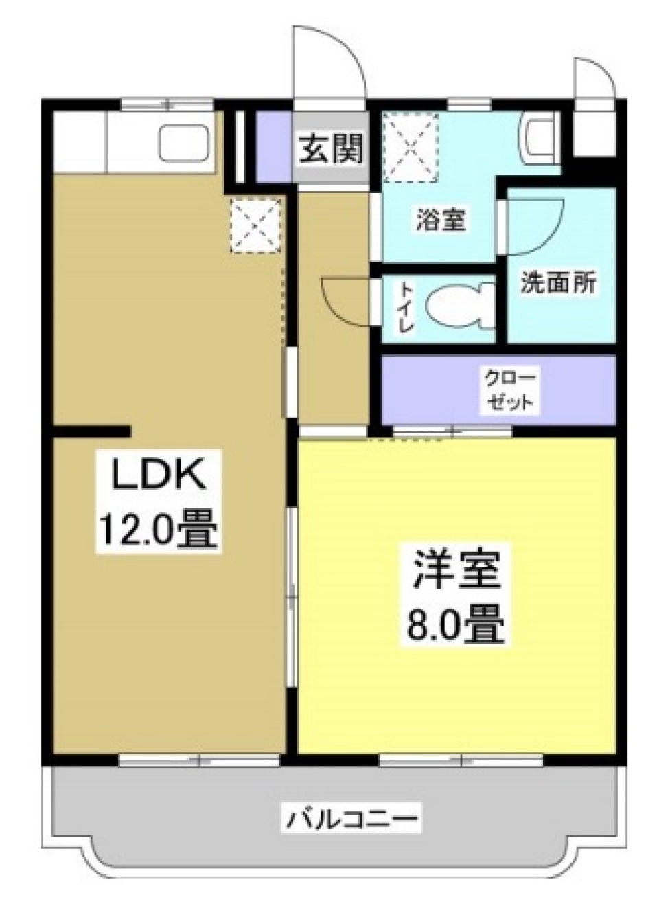 笑う門には福きたるBrownの間取り図