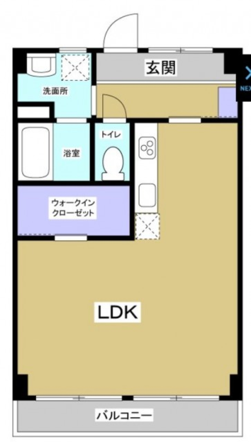 【ペット可】緑に囲まれての間取り図