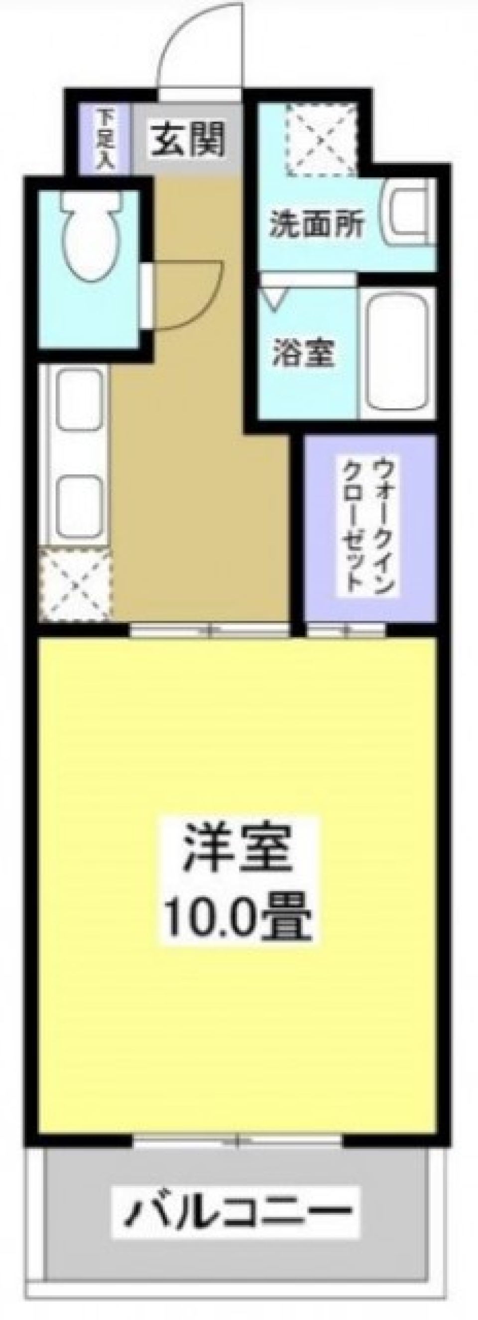 駅チカでワクワク1人暮らしの間取り図