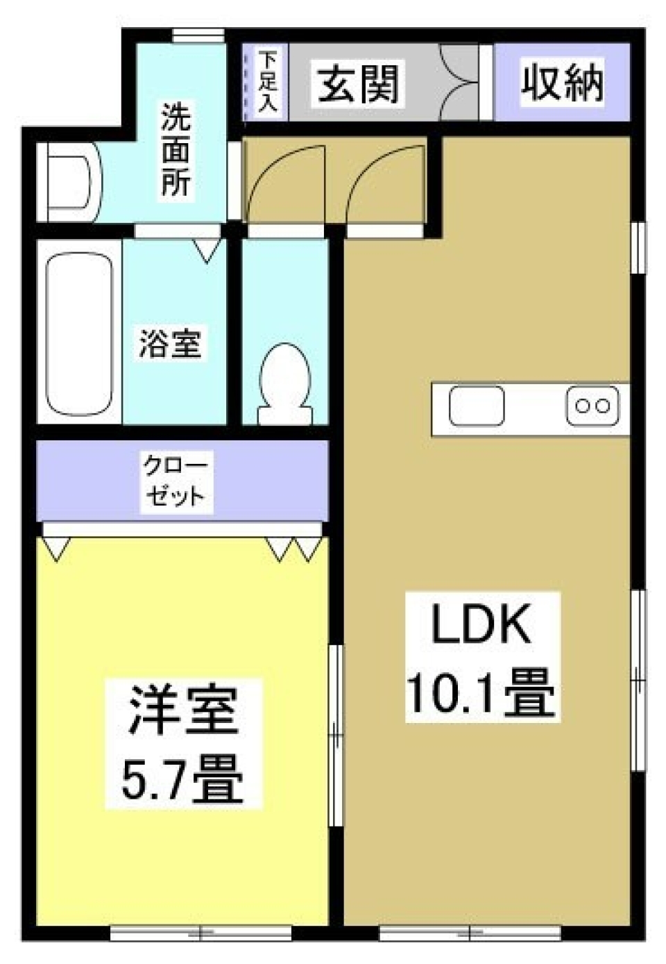 自分色のお部屋にの間取り図