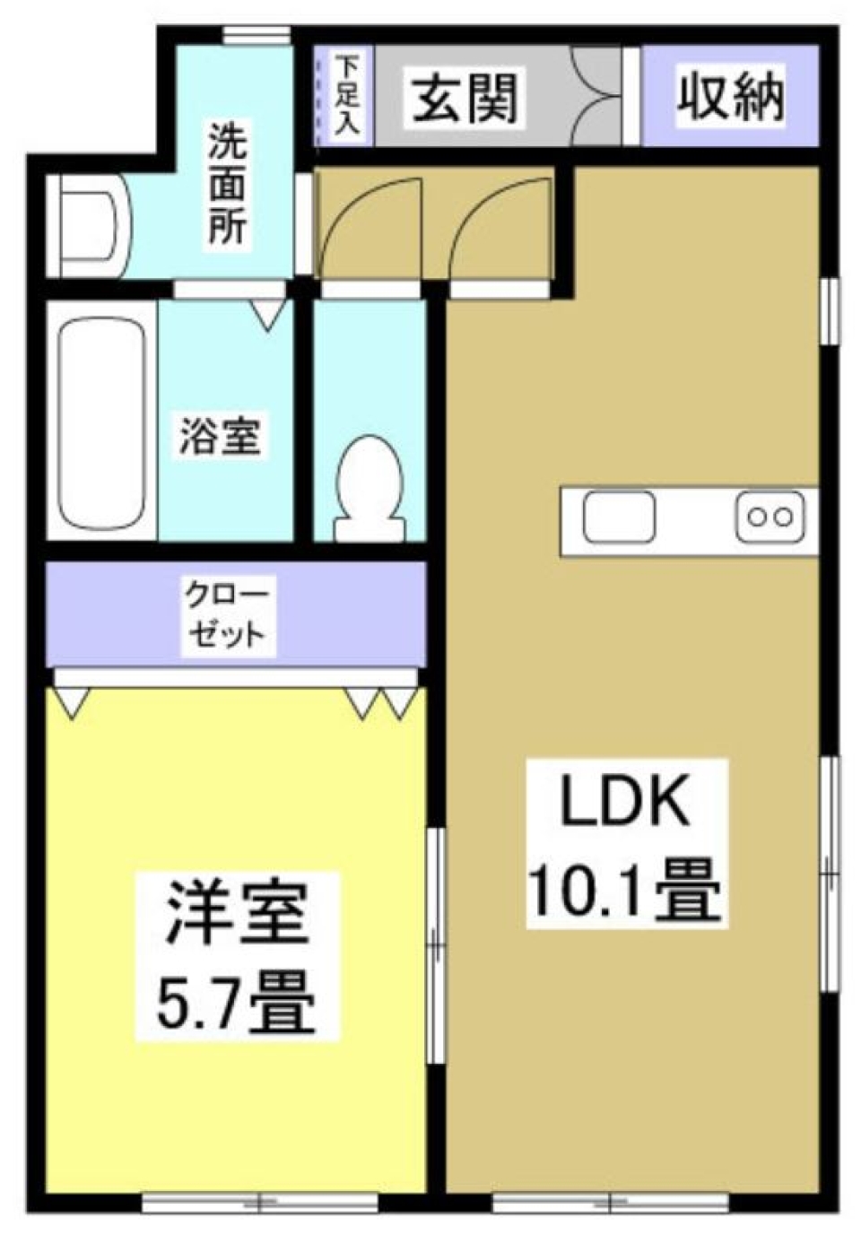 水色とびらのその先に...の間取り図