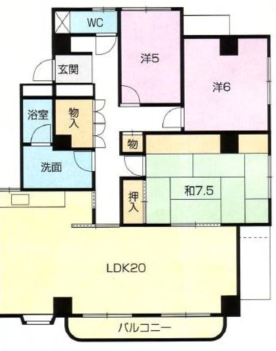 本格的な和室で、ちょっといい暮らしの間取り図