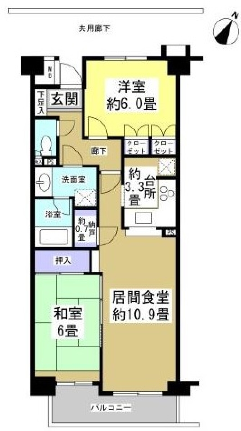 眺望最高！鴨江の大きなマンションの間取り図