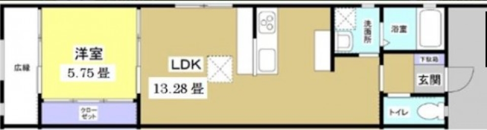 今日から住めちゃう?!の間取り図