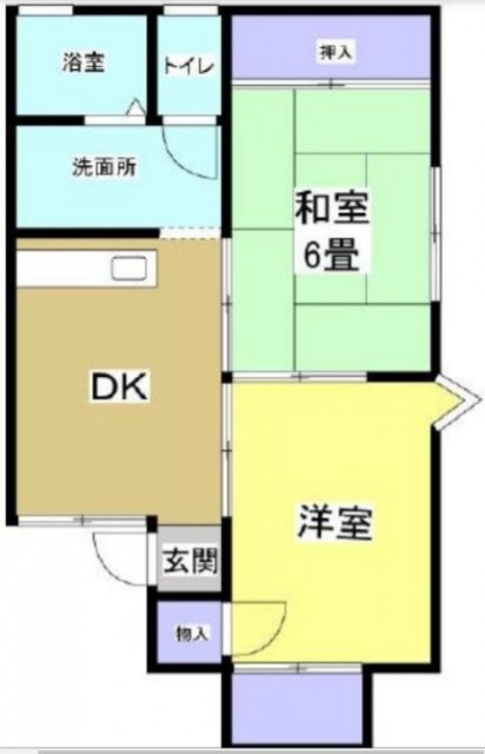 通学時間　60秒。の間取り図