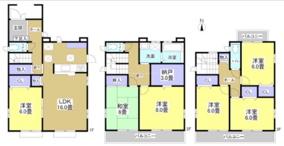 拝啓 3階建ての６LDKをお探しの貴方様への間取り図