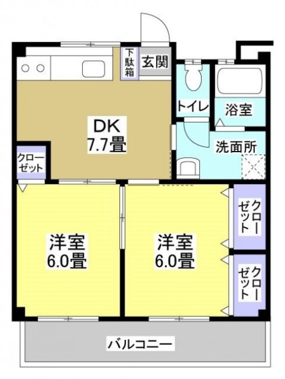 ペットとのびのび暮らすの間取り図