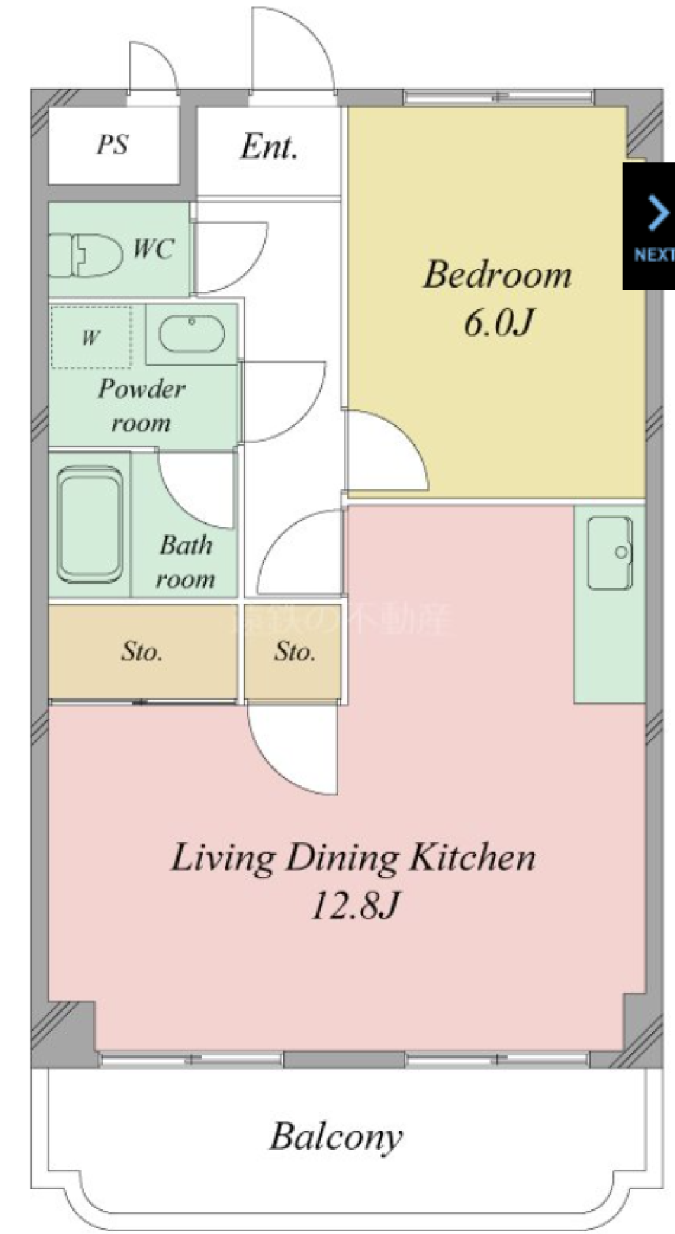 陽だまりブルーの間取り図