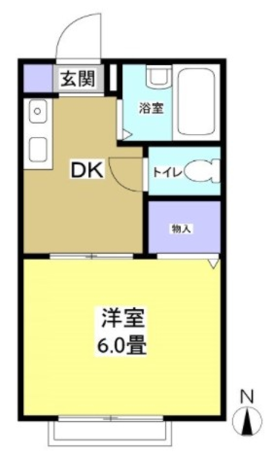 学生可　らくらくシンプルハウスの間取り図