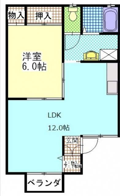 間取りは1LDK 