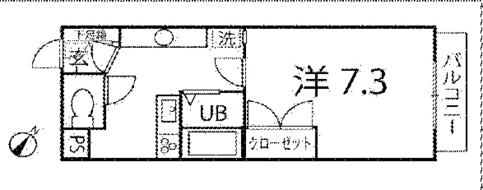 玄関ドア開けタイムスリップ！の間取り図