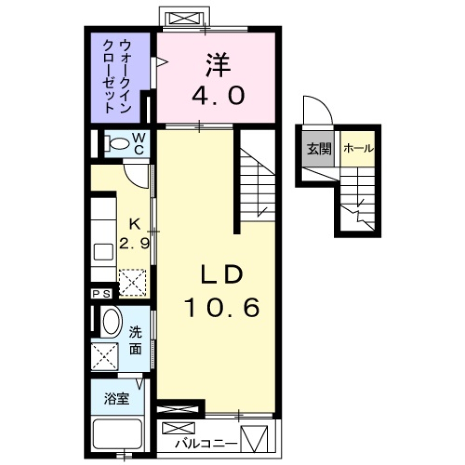 【新築】内階段を上がればそこに...。の間取り図