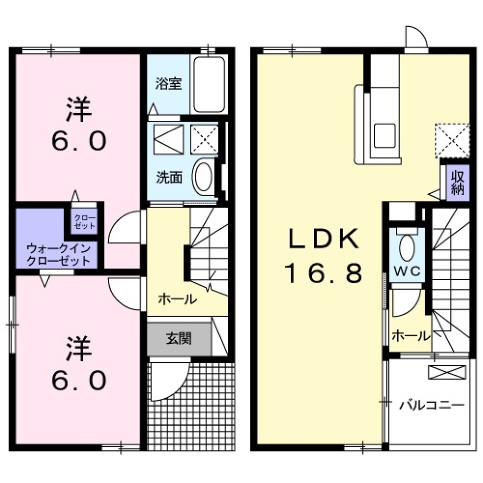 TERAWAKI stylish Terrace。の間取り図