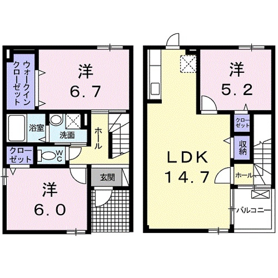 MISHIMA stylish terrace。の間取り図