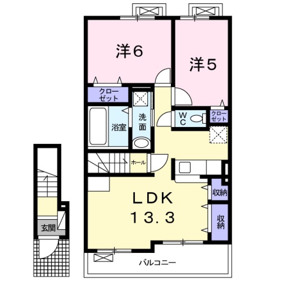 【新築】LUTAN~家族の時間をカタチに~2F。の間取り図