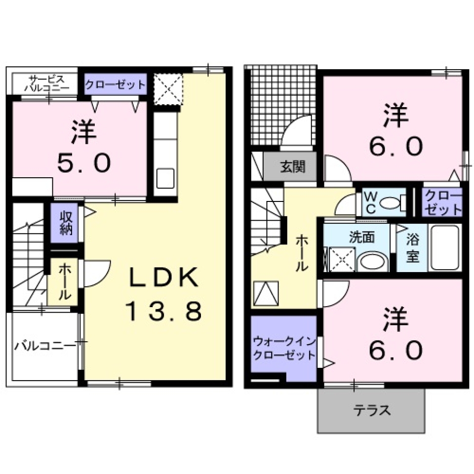 MIKATABARAスタイリッシュハウス 2ndの間取り図