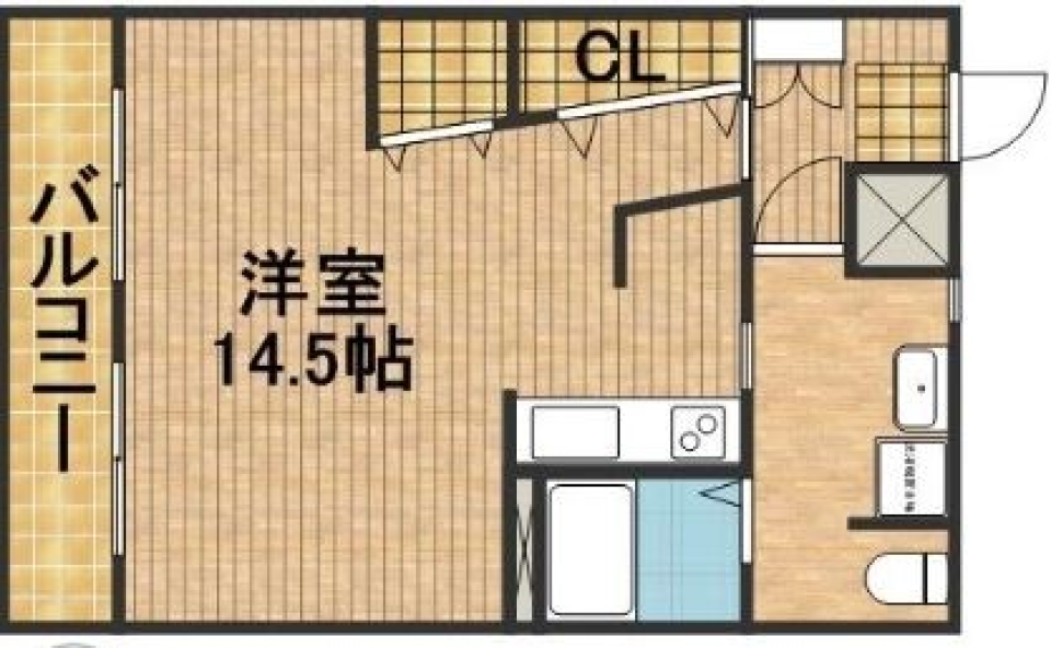 森を感じるの間取り図