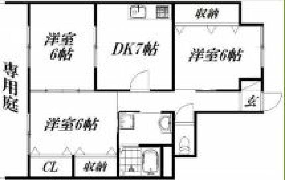 専用庭で何をする～？の間取り図