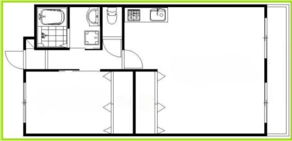 暮らしやすいお部屋で君と［ペット可］の間取り図