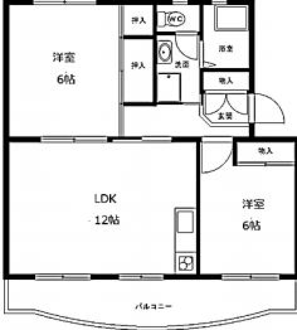 間取りは２LDK 