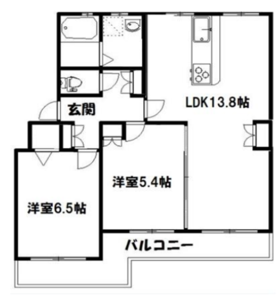 自然が友達の間取り図