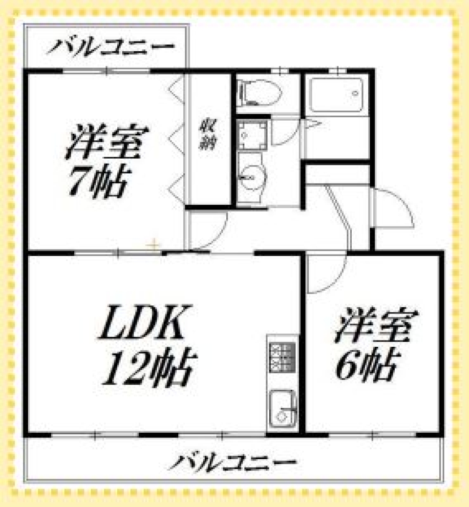 コテージでの暮らしのような・・・の間取り図