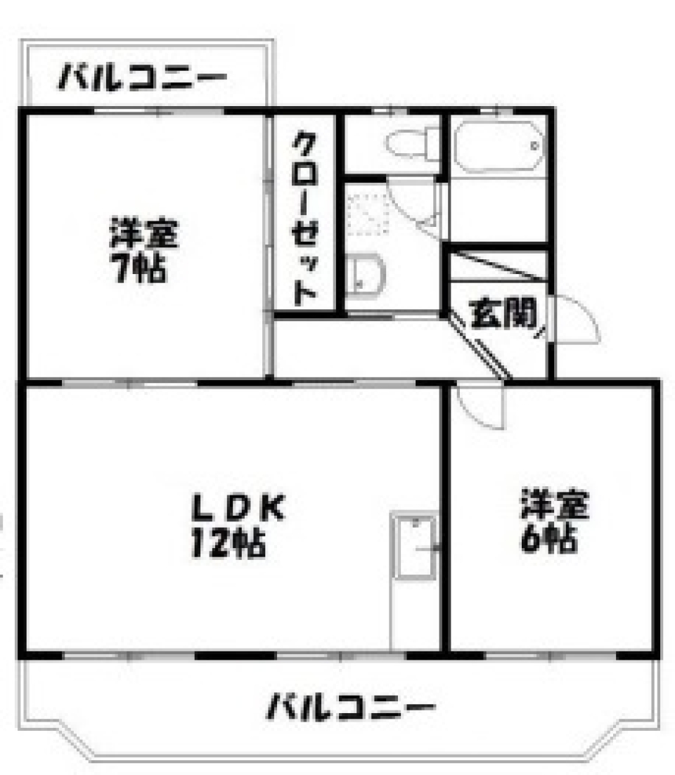 POPカラーでワクワクなライフスタイルをの間取り図