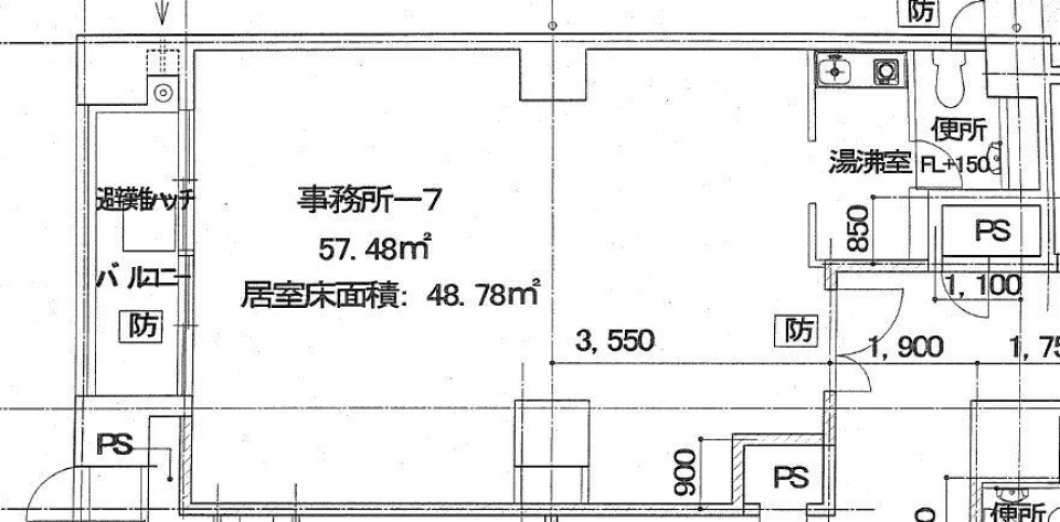 【賃貸事業用事務所】浜松の中心で仕事に燃えるの間取り図