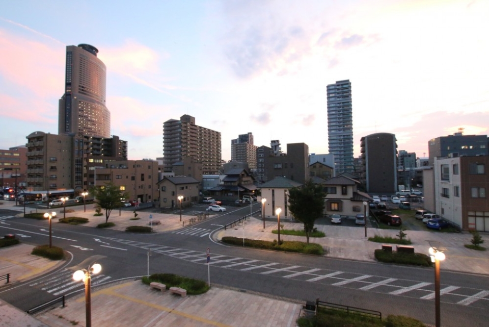 西にバルコニーがあるので、夕景が美しい。