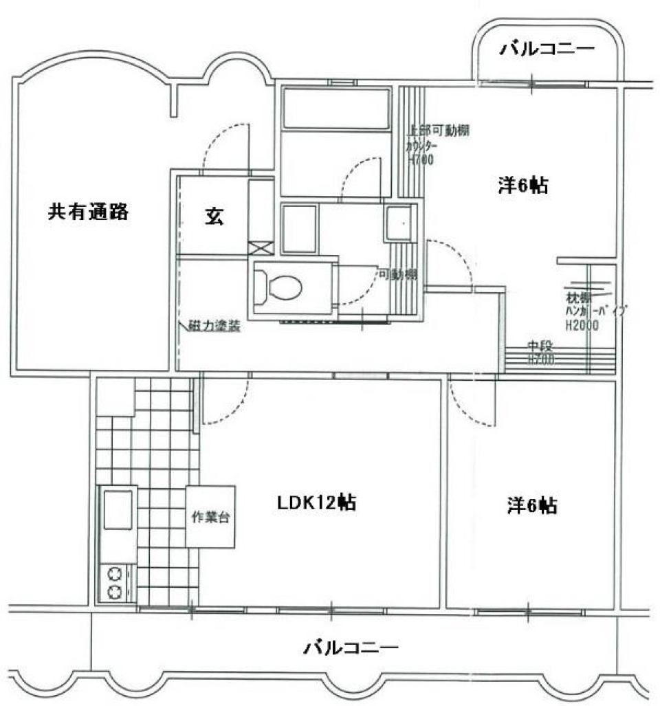 電車通りから始まるオシャレな暮らしの間取り図